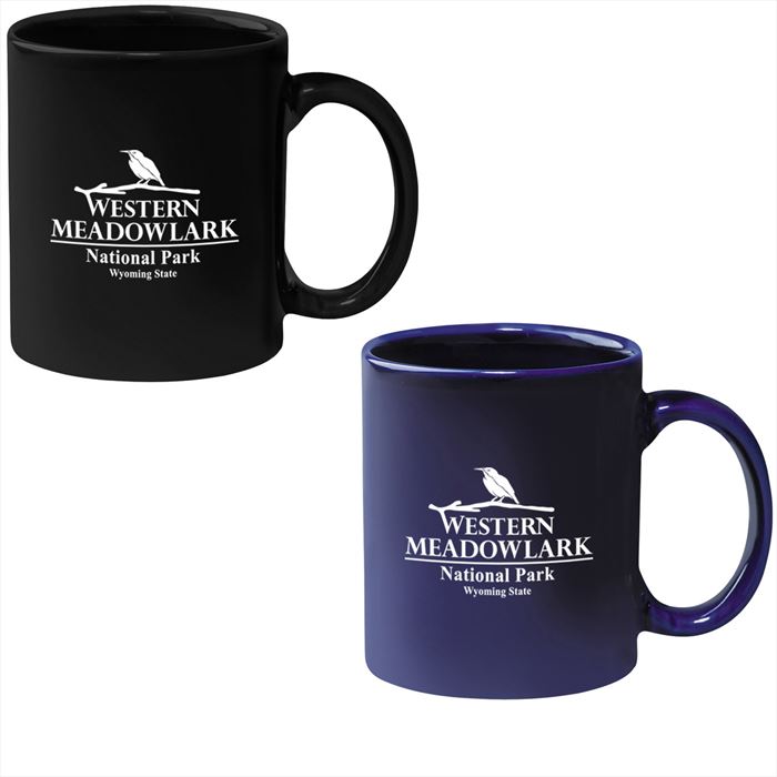 DH7125SD 11 Oz. Solid Colored Stoneware Mug With Custom Imprint